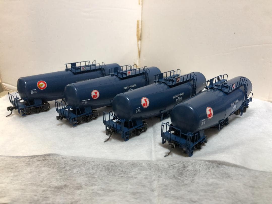 タキ43000（アオ）カトー　HO　４両 KATO】タキ43000形+タキ1000形（日本オイルターミナル）2024年3月発売