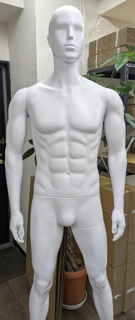 全身 マネキン メンズ マッチョタイプ ABS製185cm 男性 立ちポーズ 軽量ABS製 紳士全身リアルマネキンマッチョタイプ 両足開きポーズ