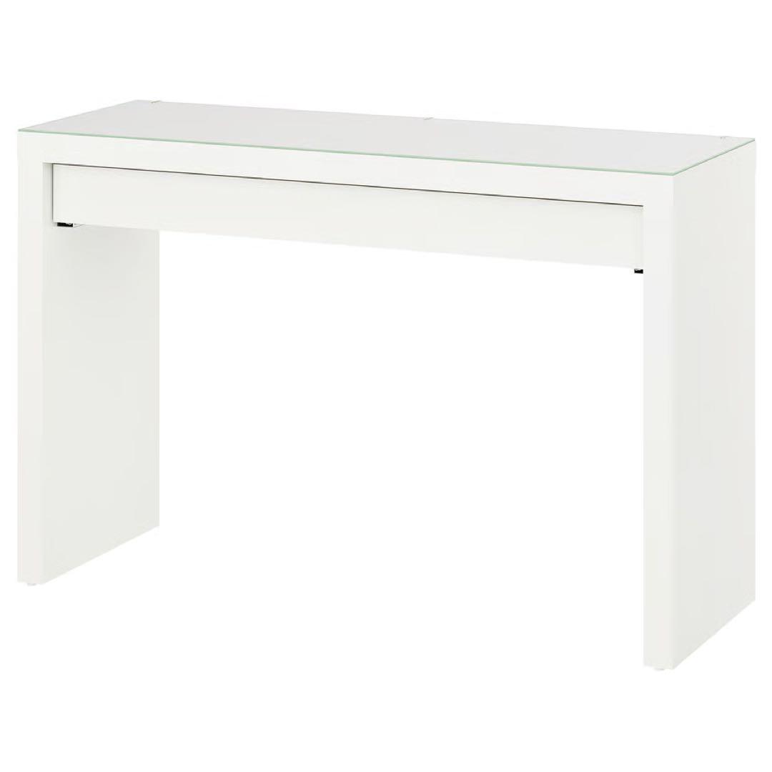 IKEA MALM ドレッサー ホワイト 120x41 cm ガラス天板付き sp-113.jpg
