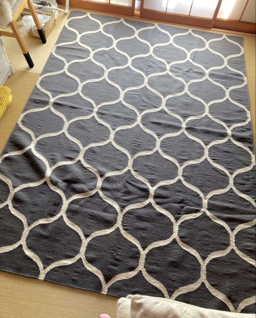 IKEA ウールラグ　170×240 イケアのイチオシはウールラグ個性的で美しいハンドメイドラグ