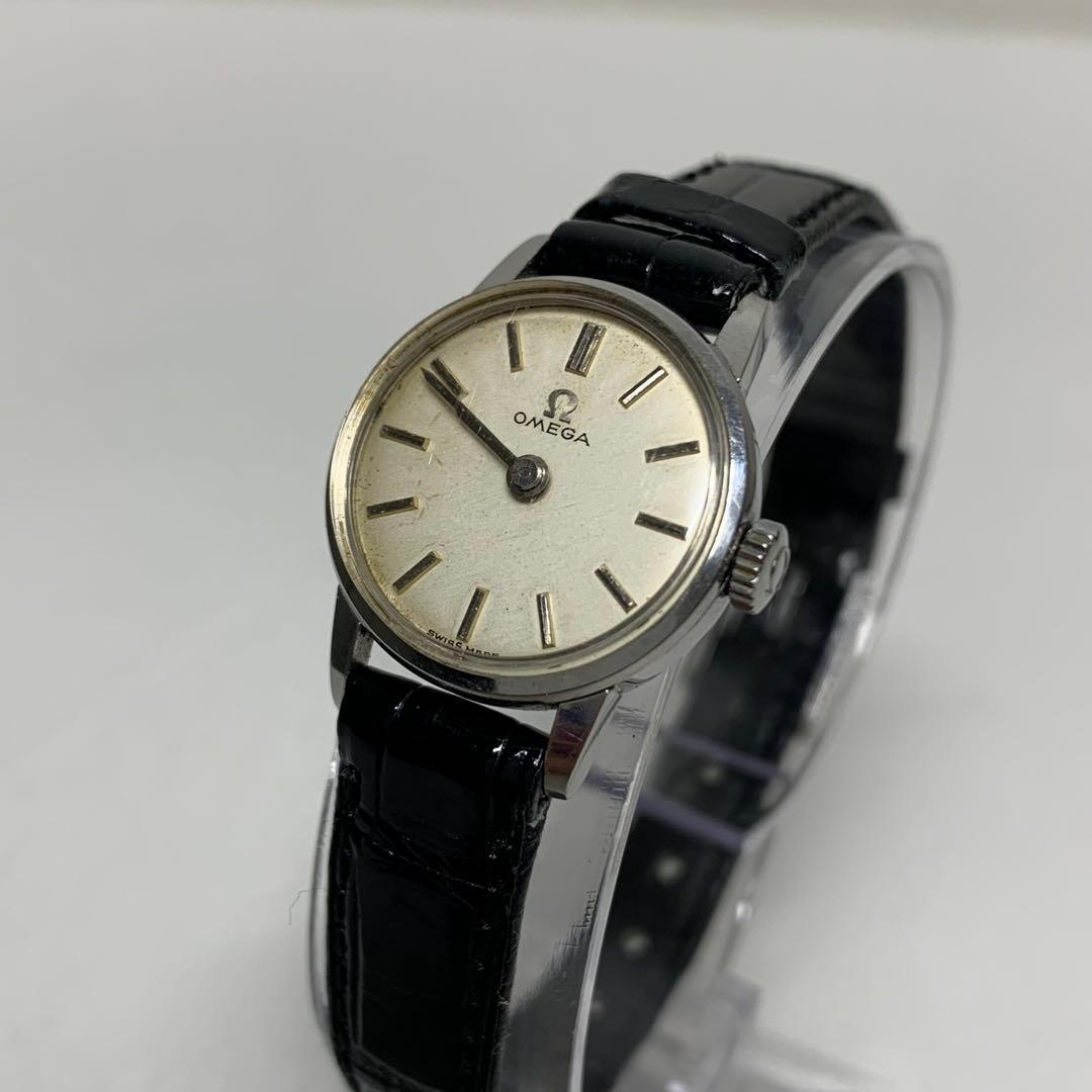 【稼働】オメガ レディース 手巻き ラウンド　アンティーク 腕時計 オメガ アンティーク レディース ラウンド 手巻き 2針 シルバー