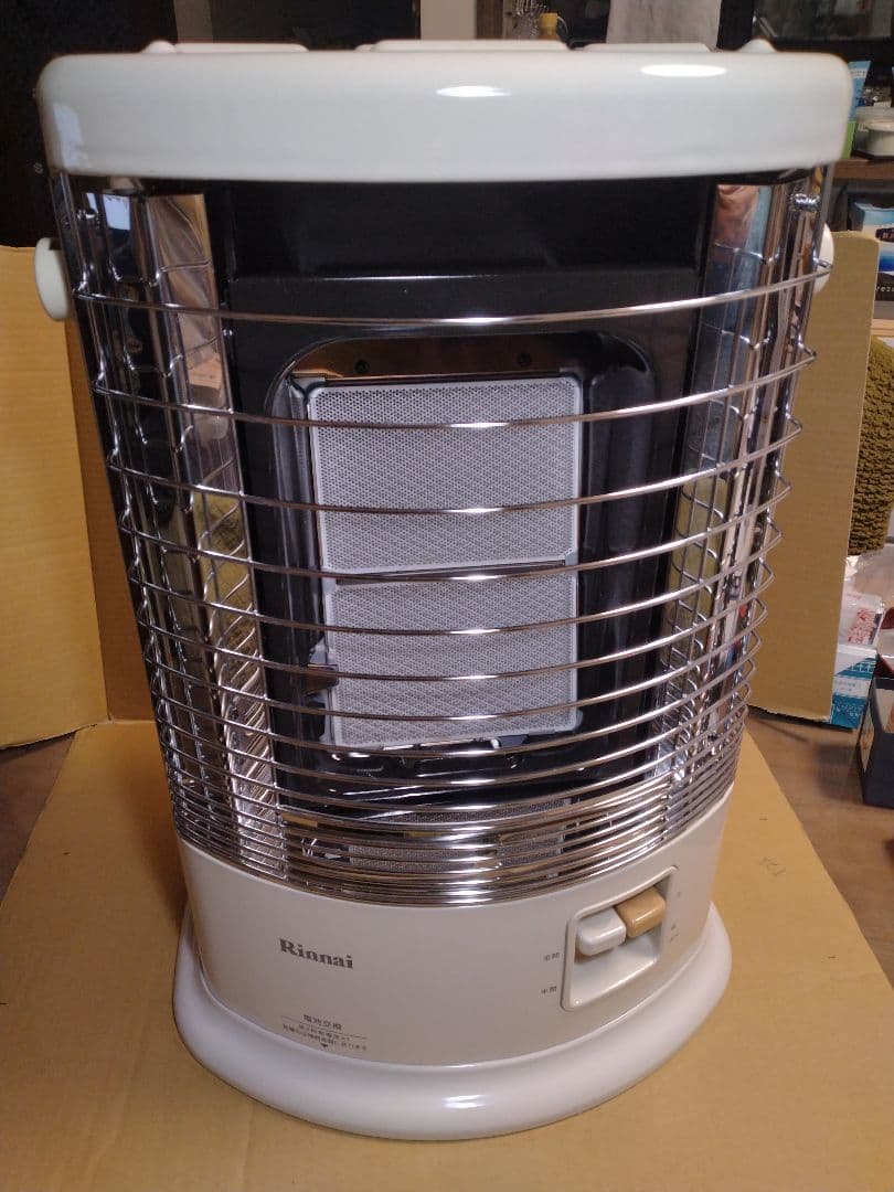 中古良品 リンナイ ガス赤外線ストーブ 都市ガス用 R-852PMSⅢ-402 リンナイ（Rinnai） ガス赤外線ストーブ 主に11畳用 木造:11畳