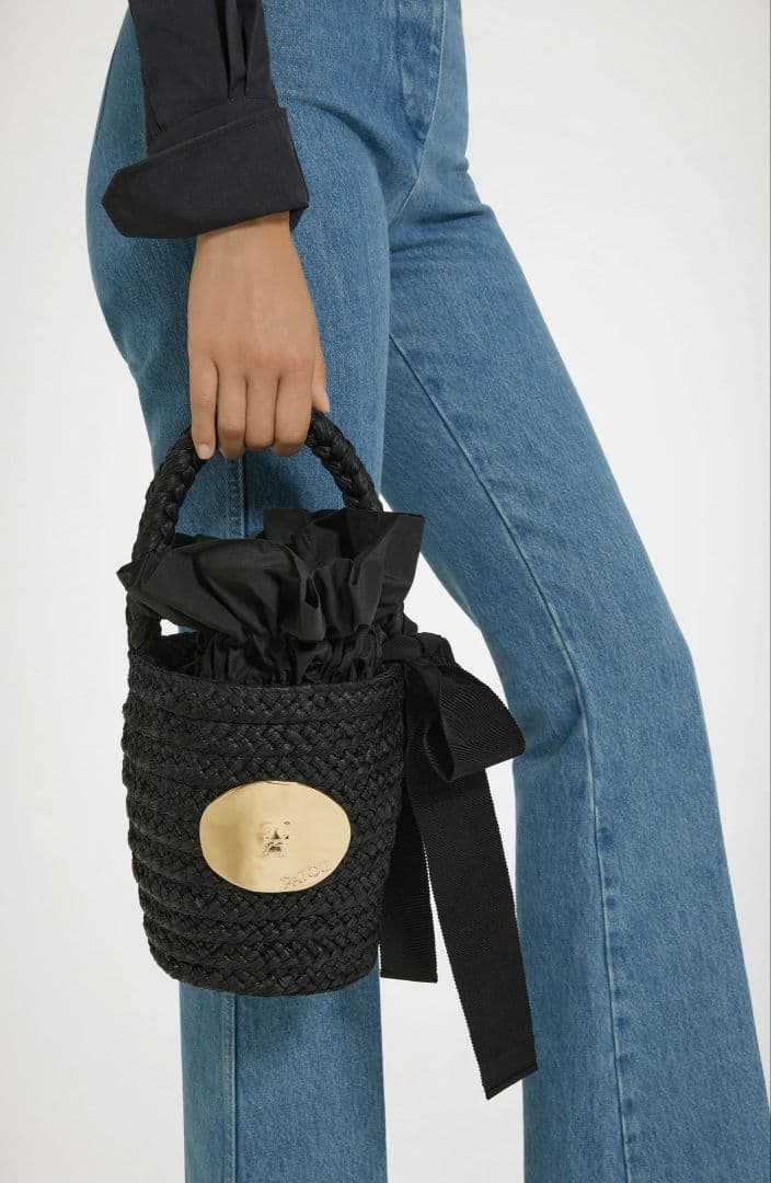 【土日限定値下げ】パトゥ PATOU バケツバッグ リボン バスケット 楽天市場】パトゥ PATOU (AC0610140) raffia iconic bucket bag