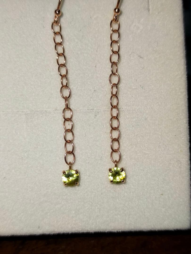 スフェーン　チャー厶　ピンクゴールド ピアス K18ピンクゴールド ピアス | 151941153102 | 【公式】Canal4℃ (カナル