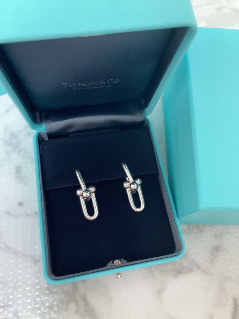 Tiffany ハードウェア ラージ リンク ピアス ティファニー ハードウェア リンク ピアス イエローゴールド