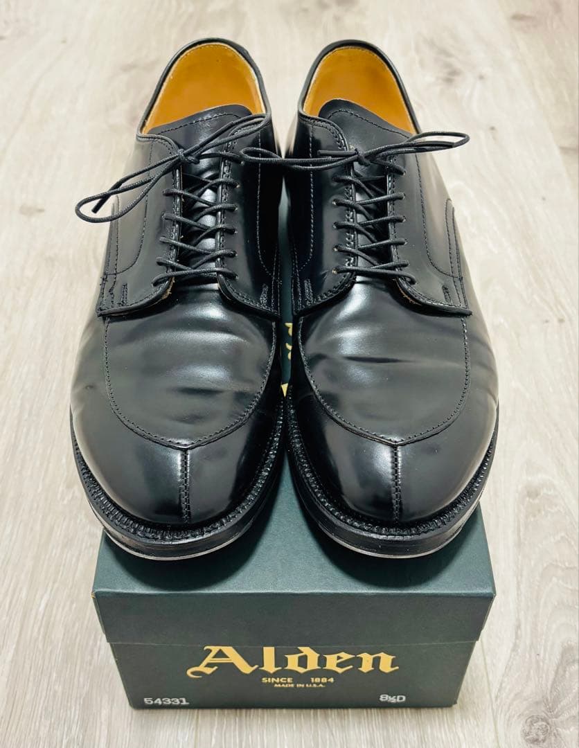【美品】Alden 54331 ブラック コードバン　1/5までの限定価格！！ ALDEN（オールデン） 美品/ 54331 モディファイドラスト コードバン V