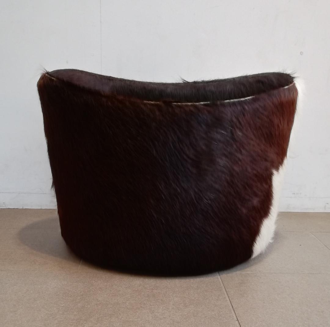 期間限定値下 希少♠IKEA/イケア　牛革　ハラコスツール　廃番品 IKEA 牛革 ハラコスツール イケア ストックホルム スツール 牛毛皮 黒