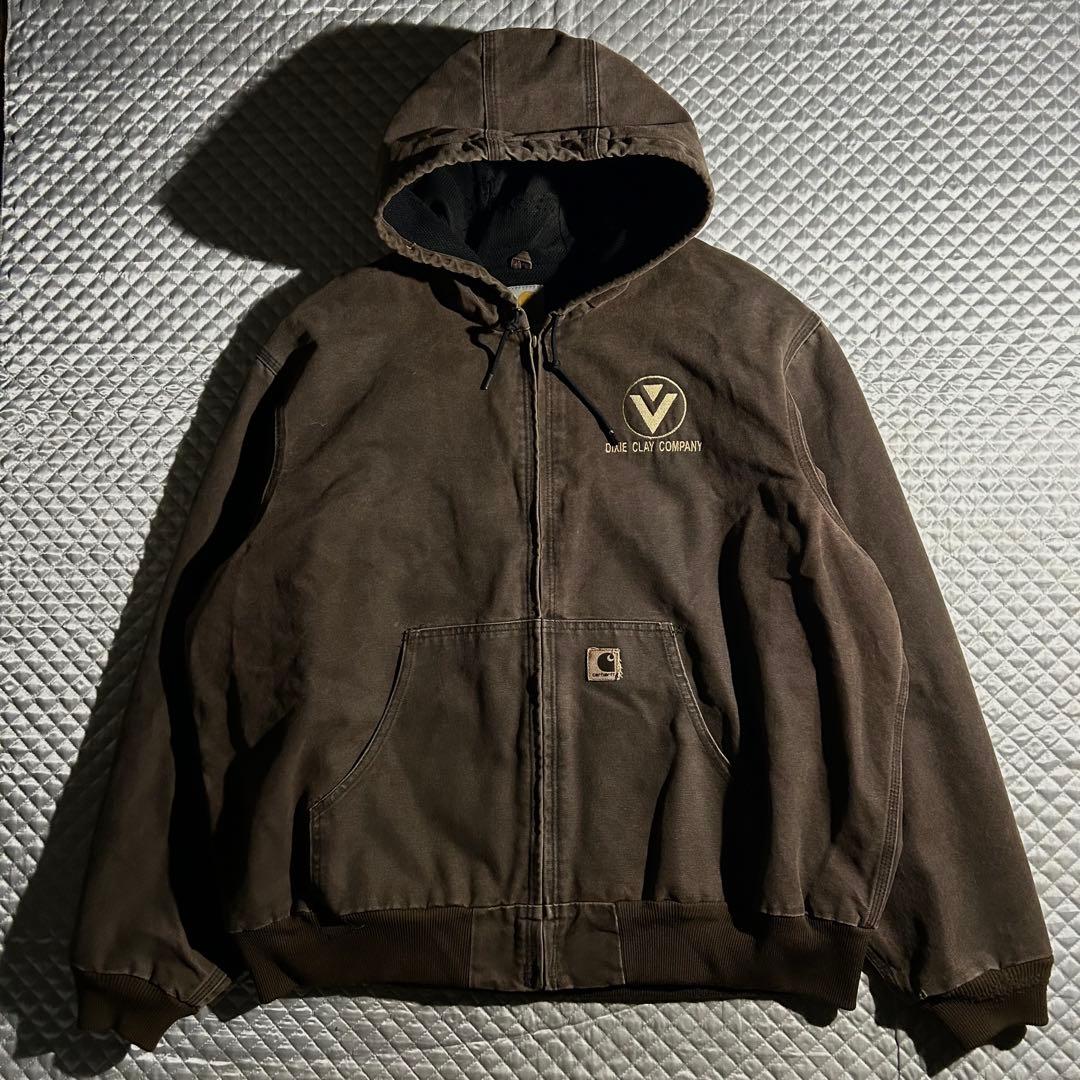 深*国様 00s 04年製 USA アクティブジャケット パーカー フード Carhartt（カーハート） 古着 00年代 アクティブジャケット 中綿入り