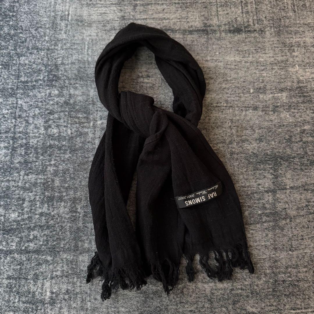 Raf Simons 01-02AW Riots期　マフラー　アーカイブ Raf Simons Autumn / Winter 2001 White Riot Riot Riot Keffiyeh