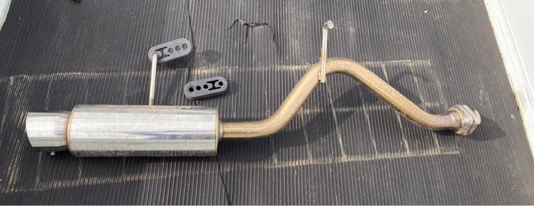 Bluefin スズキキャリー DA63 砲弾 マフラー 差込式変換フランジ付き