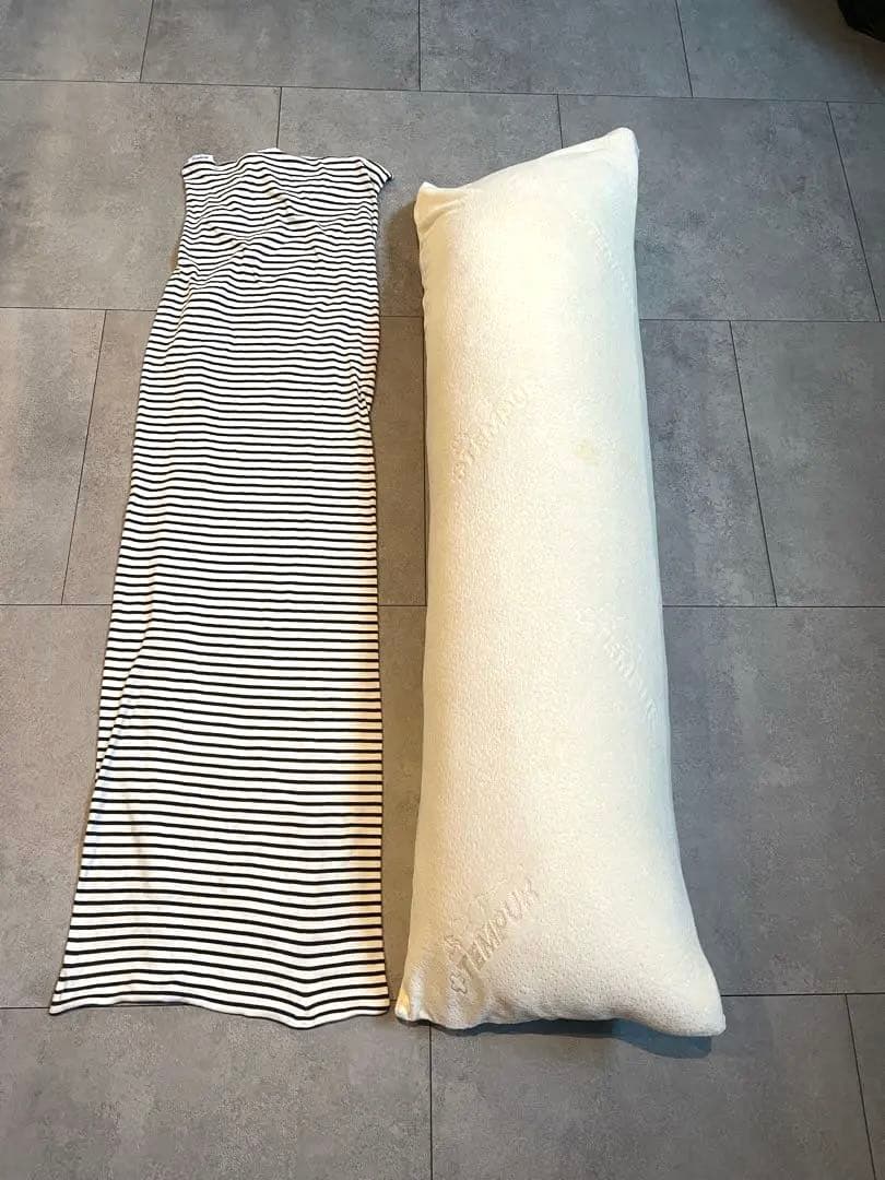 抱き枕 枕　ストライプカバー　テンピュール　枕カバー 楽天市場】【公式】 テンピュール スムースピローケース (約90×40cm