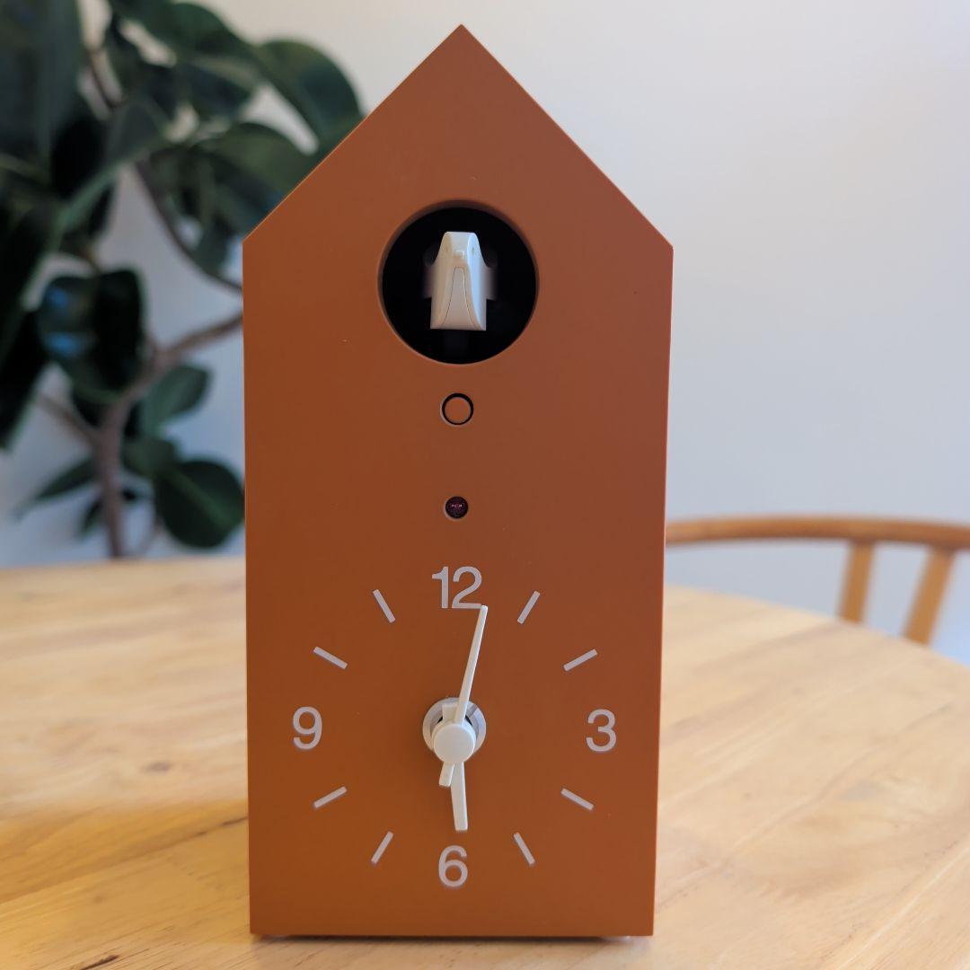 【生産終了品】無印良品の鳩時計　テラコッタ色　限定品 MUJI (無印良品) - 無印良品 鳩時計の通販 by mkk's shop｜ムジルシ
