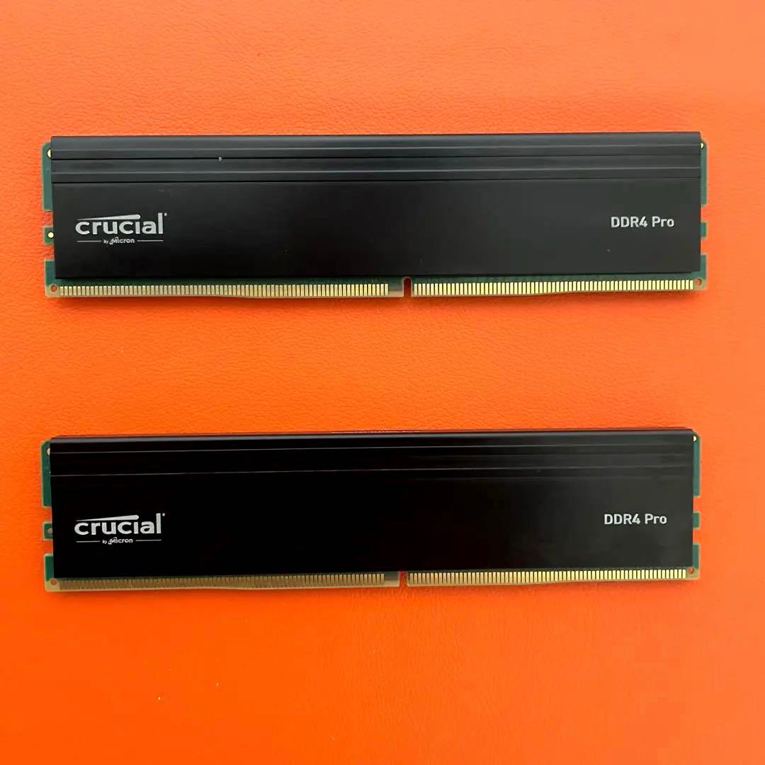 メモリー CRUCIAL DDR4 PRO 3200MHz 32GB (16GBx2) Crucial Pro 32GB Kit (16GBx2) DDR4-3200 UDIMM | CP2K16G4DFRA32A