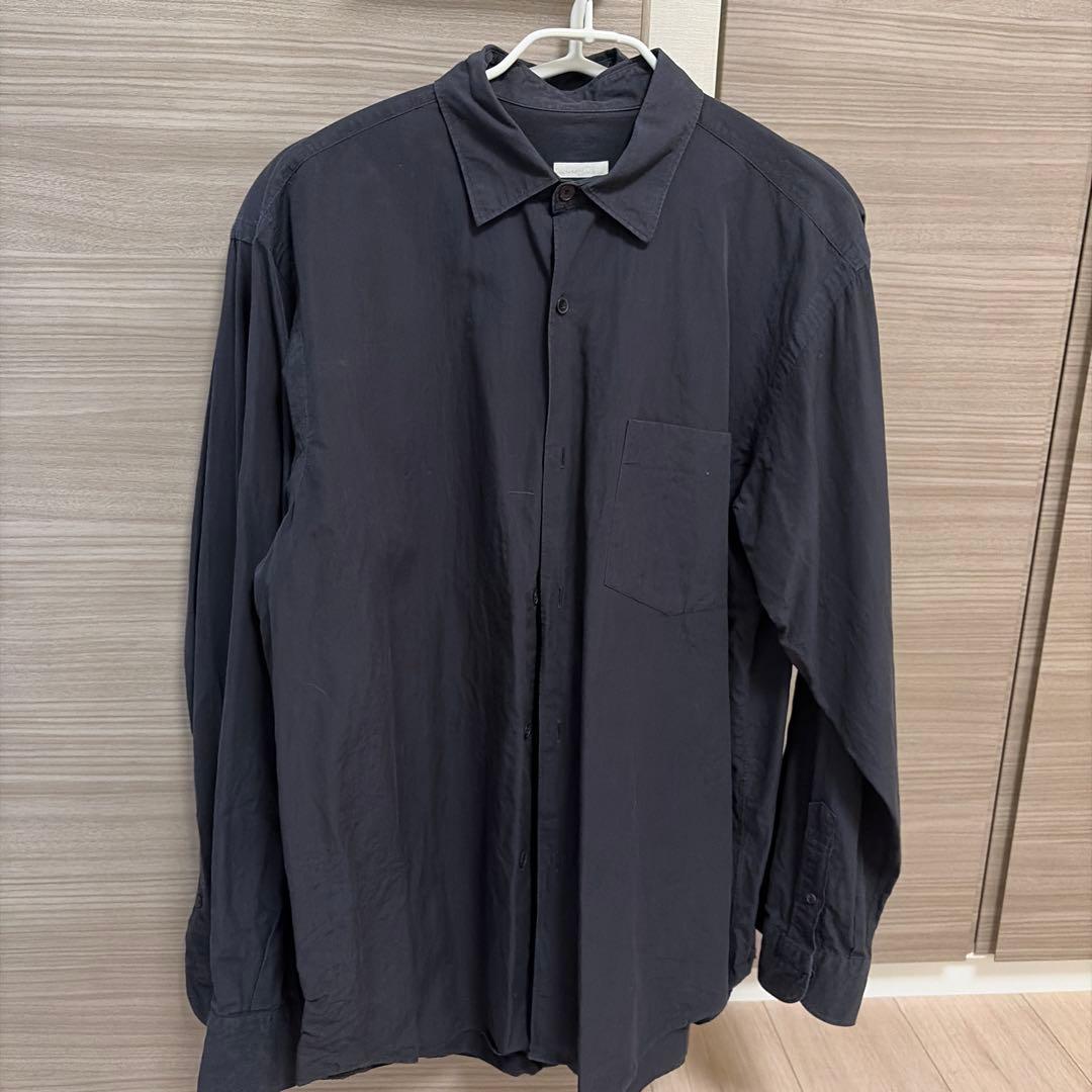 comoli 長袖シャツ サイズ1 コモリシャツ　ネイビー COMOLI (コモリ) コモリシャツ [NAVY]