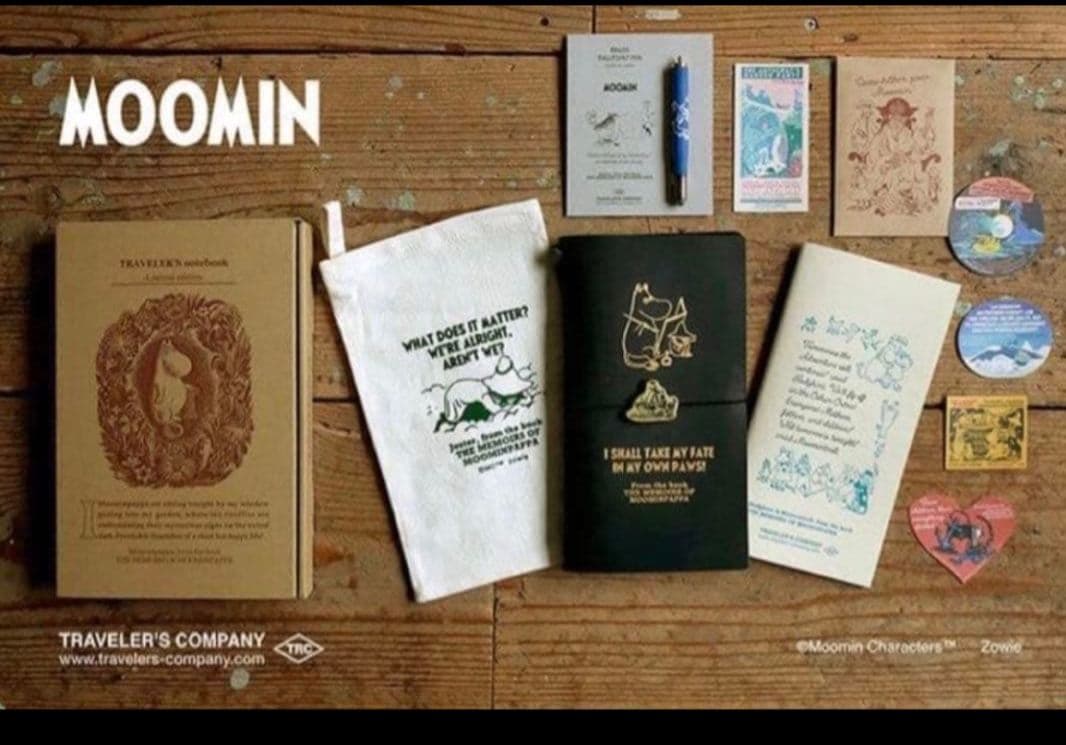 新品未開封 トラベラーズノート MOOMIN パパの思い出 ムーミン MOOMIN SHOP ONLINE】再販売のお知らせ「TRAVELER'S COMPANY