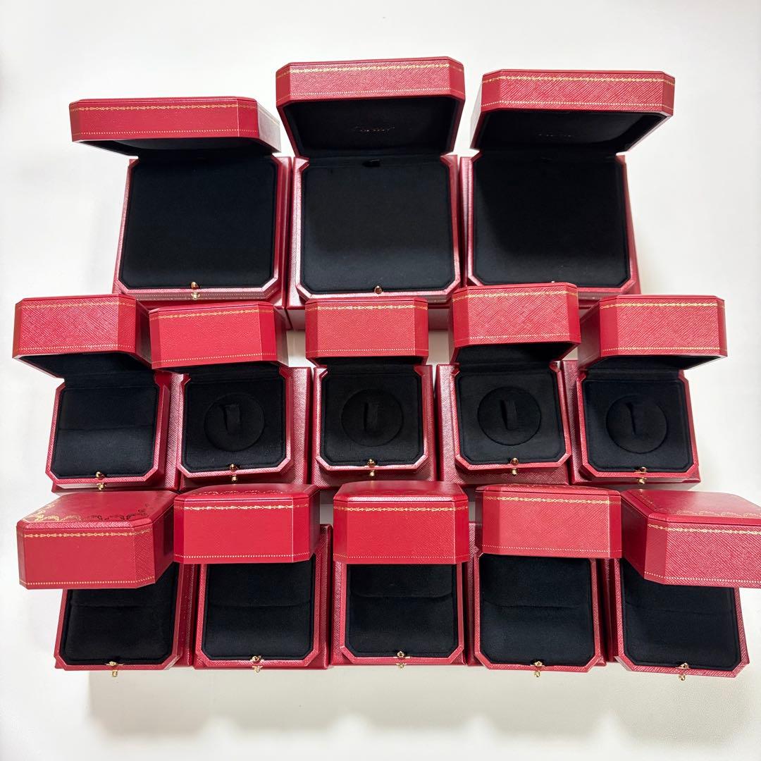 カルティエ　ネックレス　リングケース　空箱　現行品　13個 Cartier（カルティエ） 箱 純正 ケース ネックレス用 アクセサリー用
