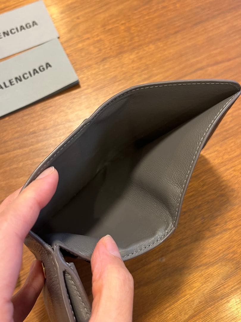 BALENCIAGA 三つ折り財布 グレー