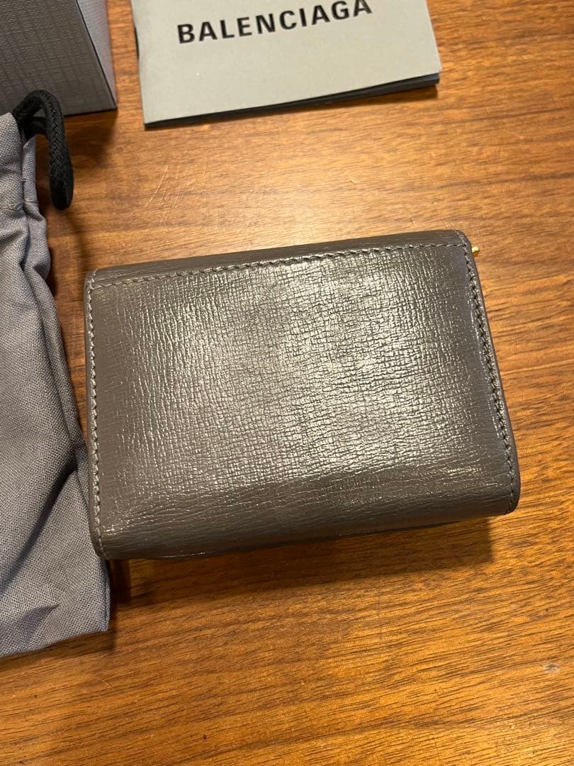 BALENCIAGA 三つ折り財布 グレー