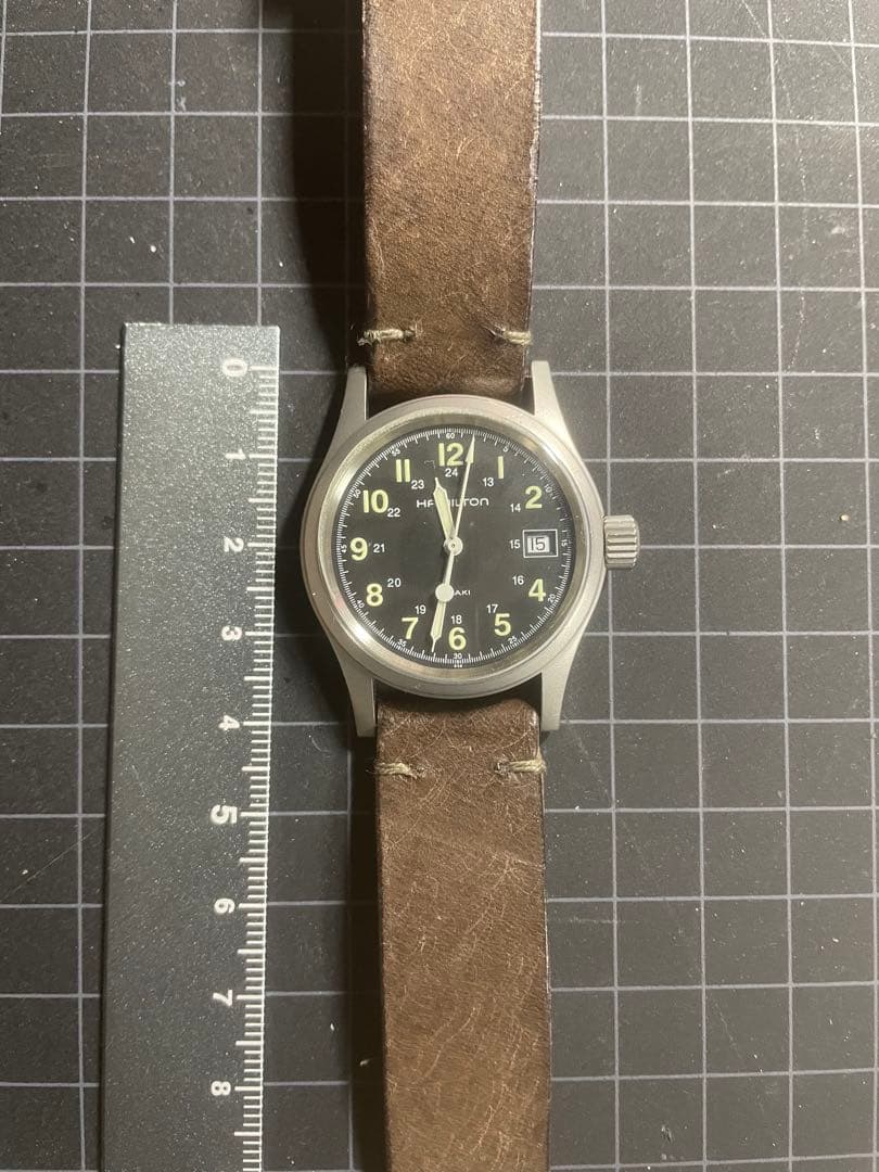 希少⭐️ビンテージ】HAMILTON KHAKI腕時計 ブラック H683110
