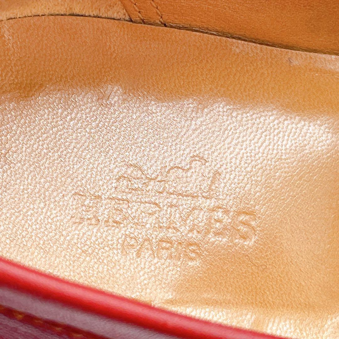 エルメス コンスタンス ローファー ルージュ 36 23cm - メルカリ