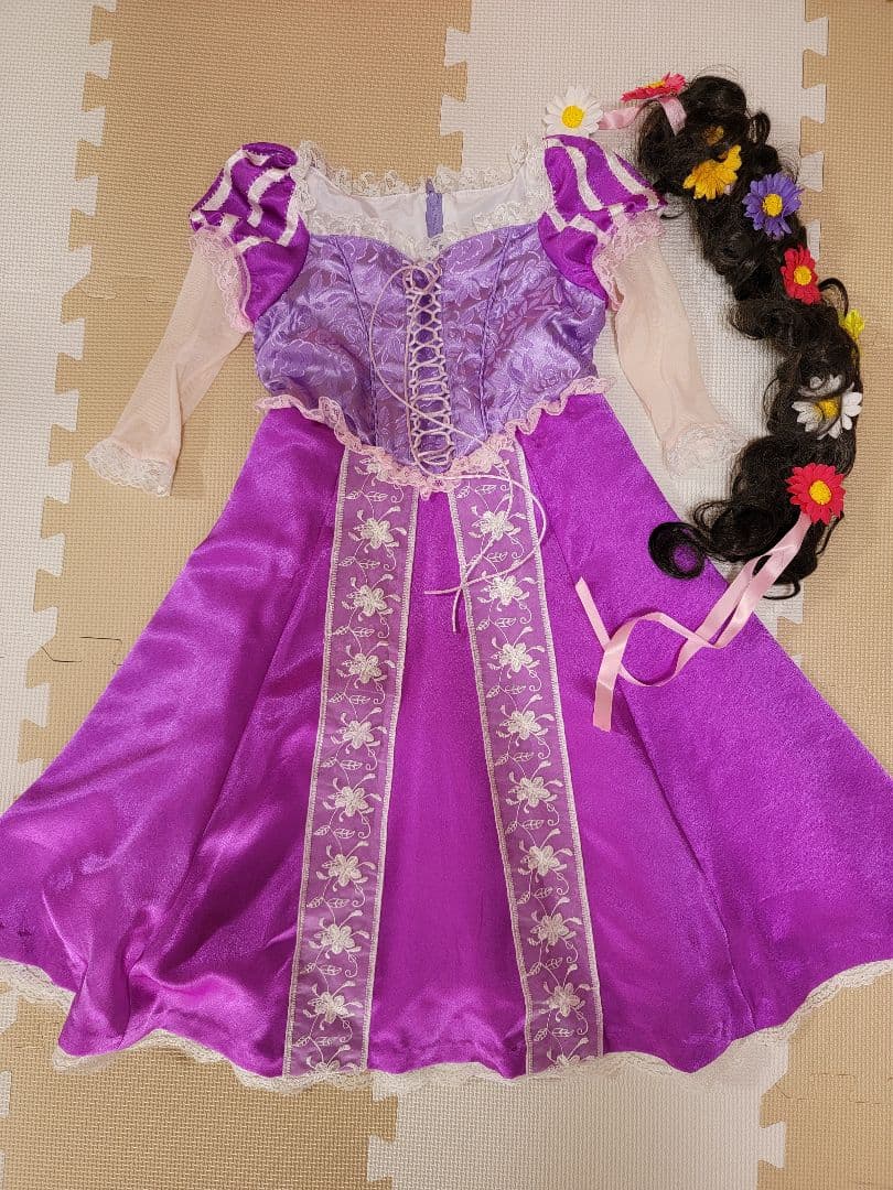 Hacchi、ビディバビディブティック、ラプンツェル風ドレス パープル ビビディバビディブティック ドレス ラプンツェル - メルカリ