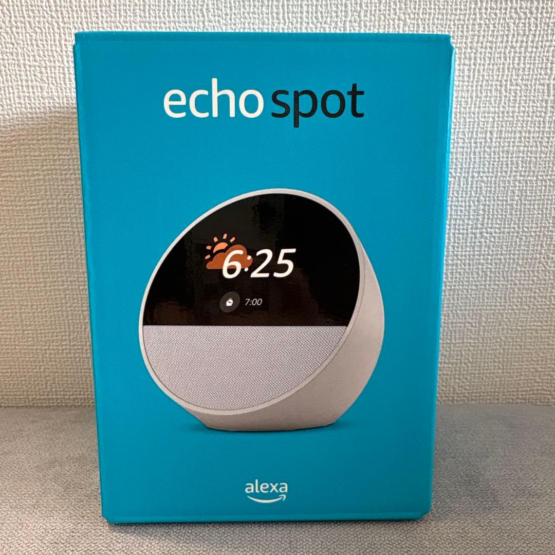【新品】Echo Spot ディスプレイ付きスマートスピーカー Amazon | Echo Spot（2024年発売）- スマートアラームクロック with