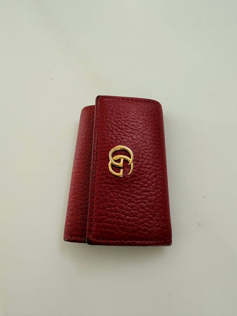 GUCCI バーガンディ レザー キーケース GUCCI - GUCCI レザーキーケースの通販 by chan_chii's shop｜グッチ