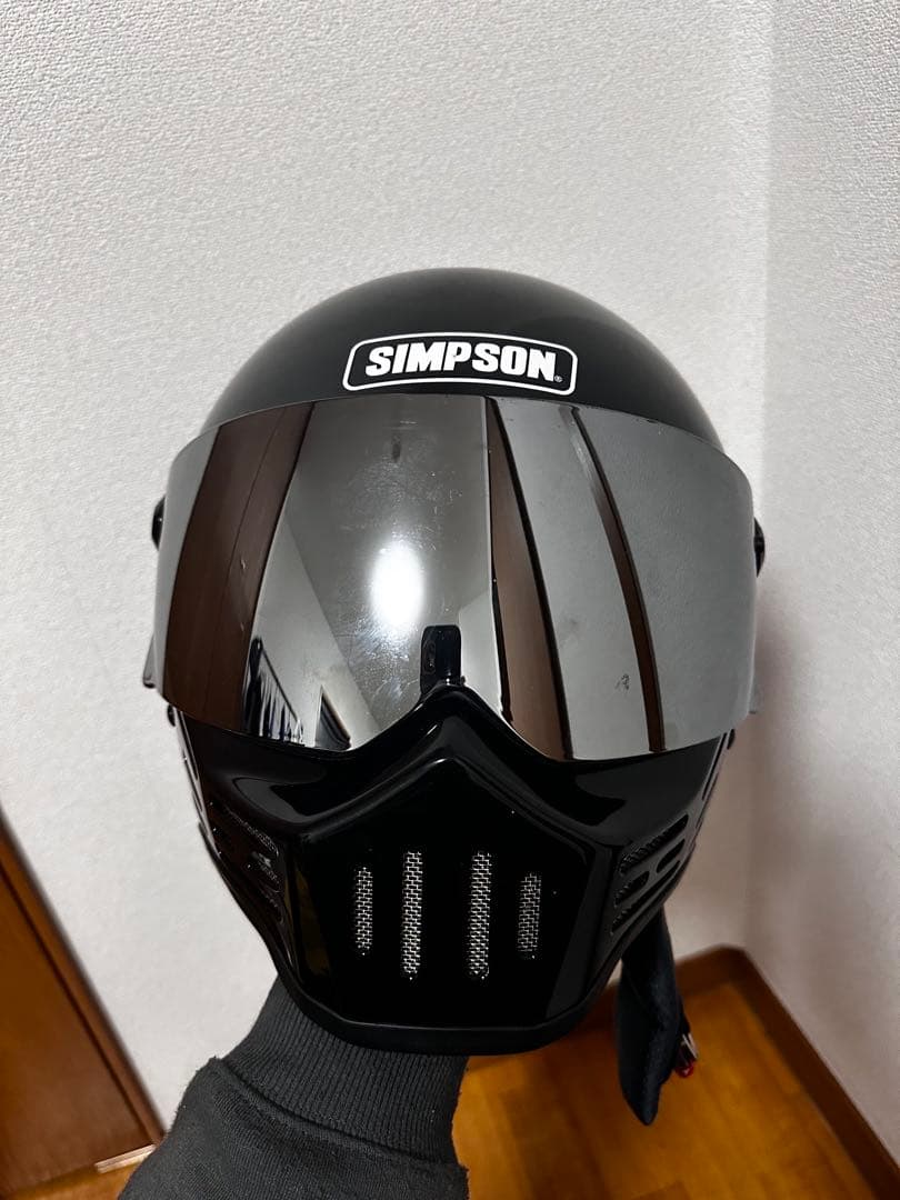 SIMSON ブラック フルフェイスヘルメット　59cm SIMSON マットブラック フルフェイスヘルメット - メルカリ