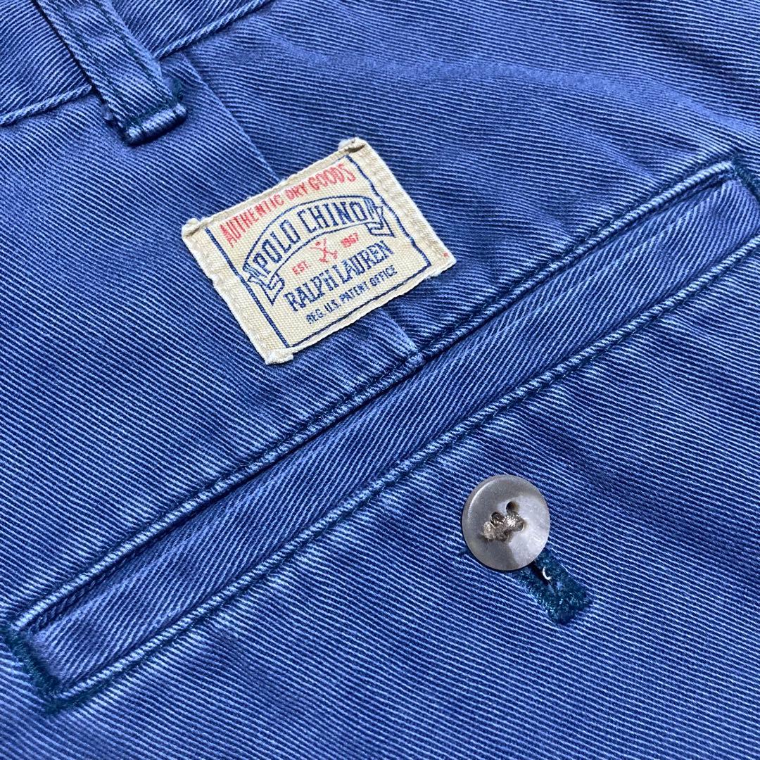 90s 初期型 日本製 POLO CHINO ポロチノ ツータック88 ナス紺 - メルカリ