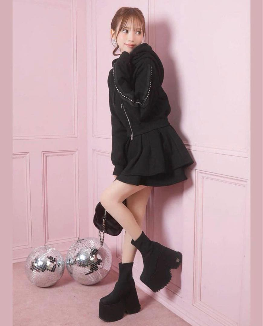 新品未使用 ミシェルマカロン 厚底ストレッチショートブーツ XS - メルカリ