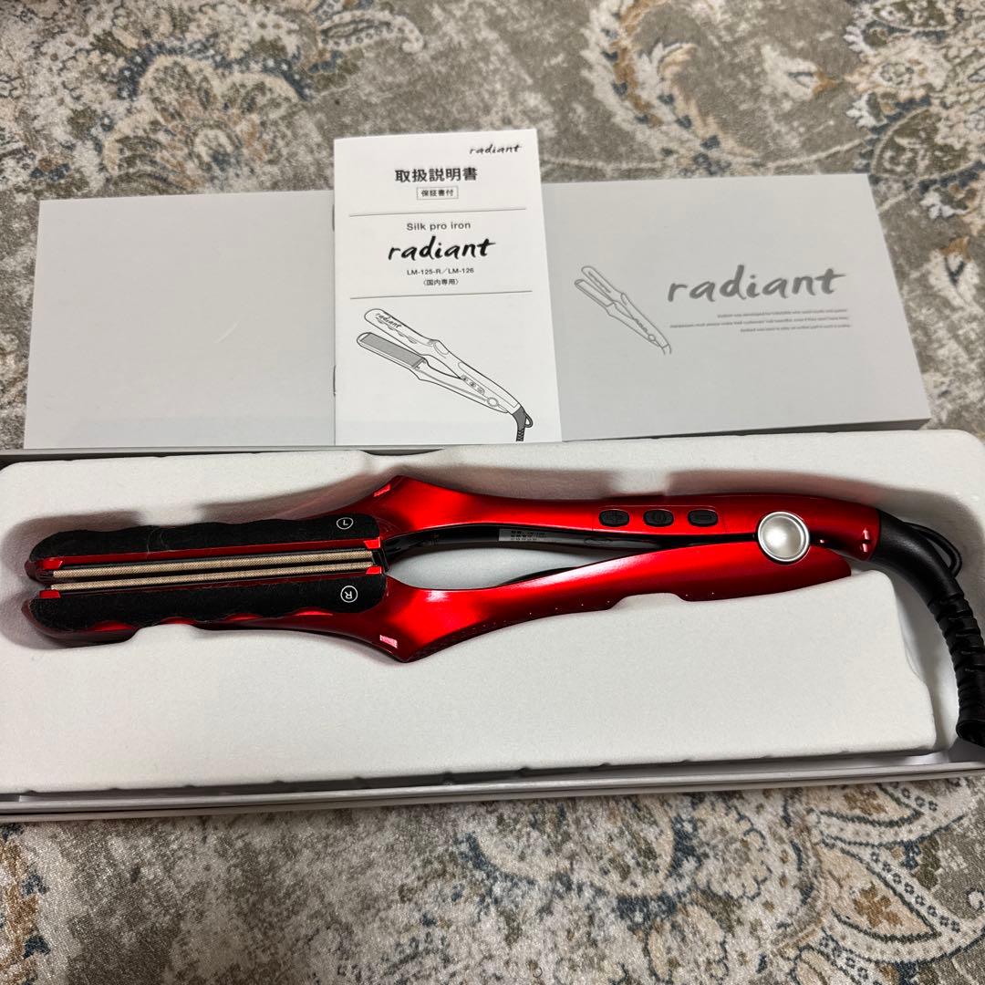 radiant ストレートアイロン ストレートアイロン 28mm radiant（ラディアント） グロッシーブラック