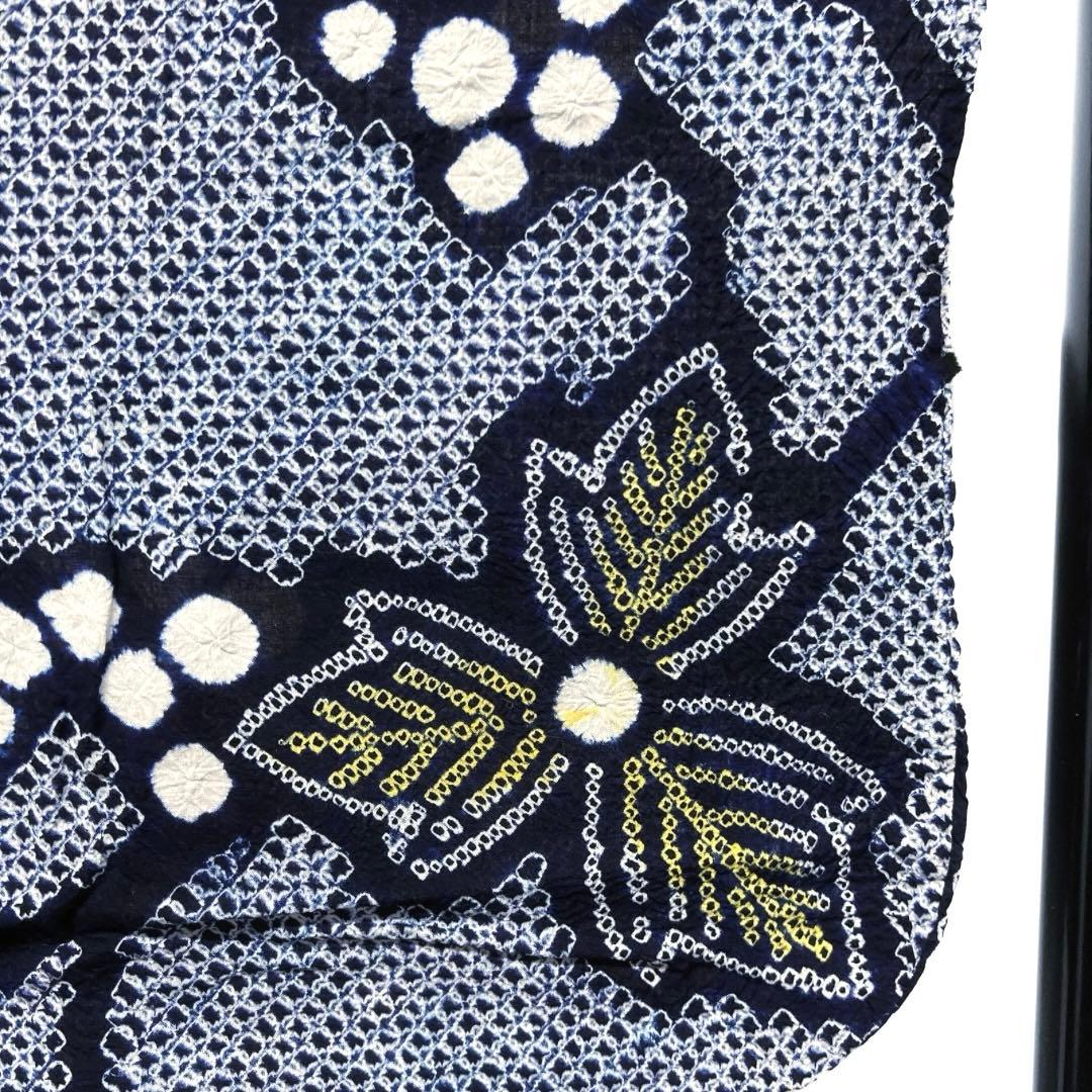 浴衣 有松鳴海絞り 葡萄 リーフ 流水 着物 063a d - メルカリ