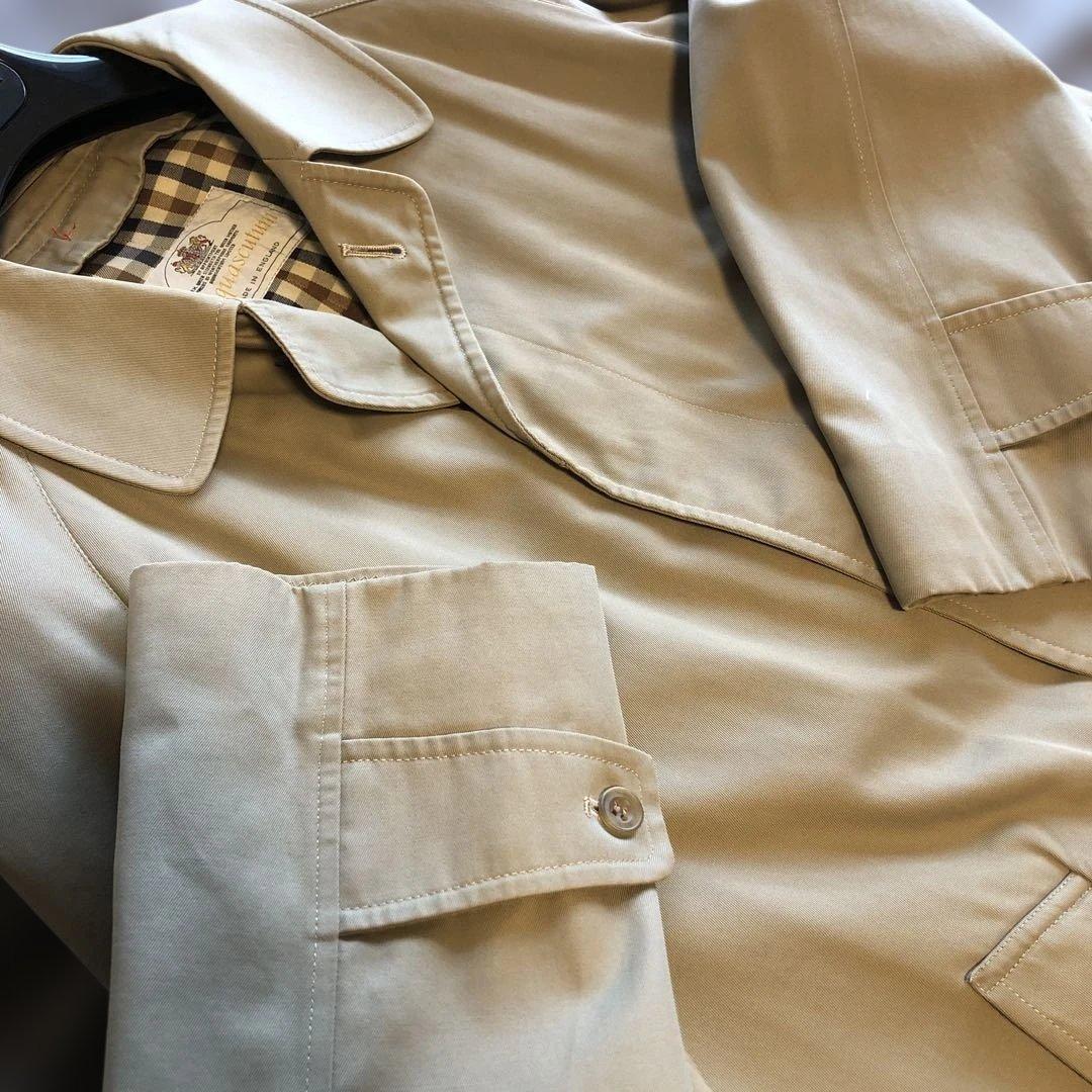 AQUASCUTUMアクアスキュータム'70'80ヴィンテージステンカラーコート