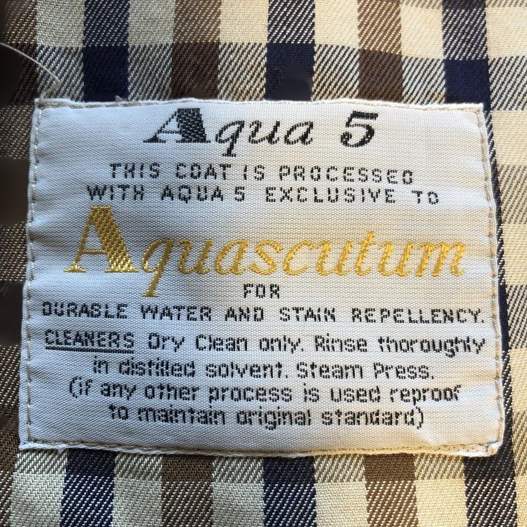 AQUASCUTUMアクアスキュータム'70'80ヴィンテージステンカラーコート