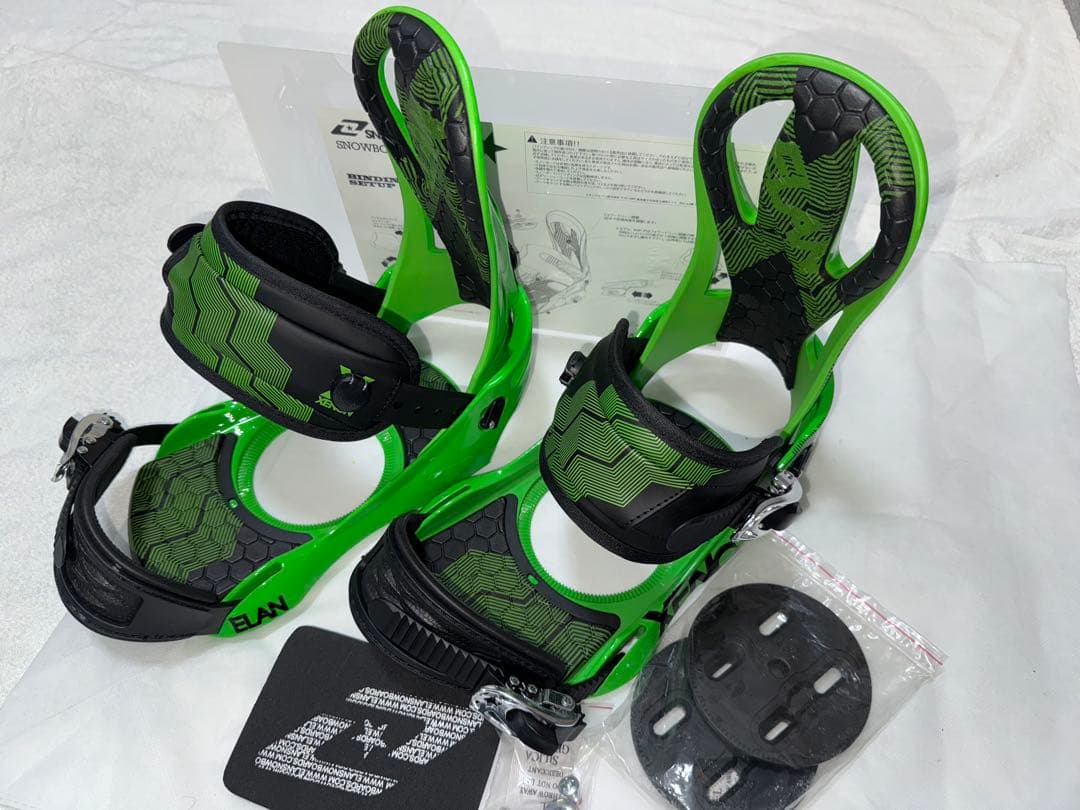 未使用 ELAN スノーボード バインディング XENON S/M グリーン elan xenon スノーボードビンディング グリーン サイズL - メルカリ