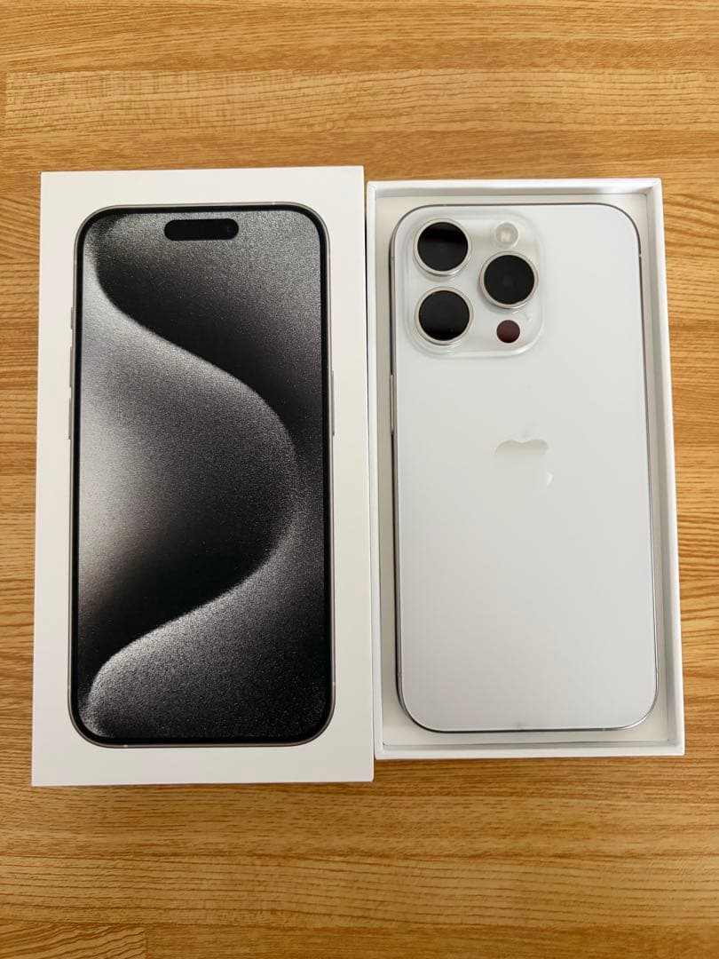 【g】iPhone 15 Pro 128GB ホワイト 本体 Apple iPhone 『新品開封済み』Apple 15 Pro 128GB white 白 Apple MTU83J/A