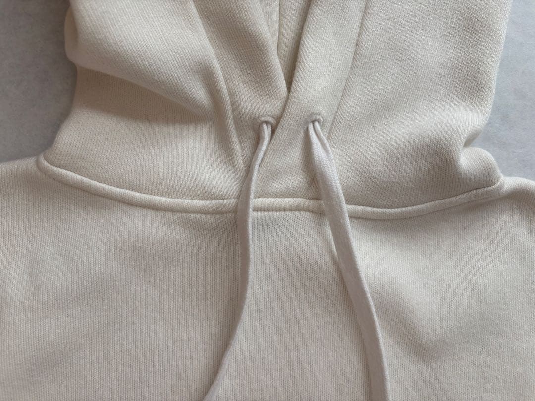 定番】CABAN コットンカシミヤ プルオーバーパーカー S ホワイト