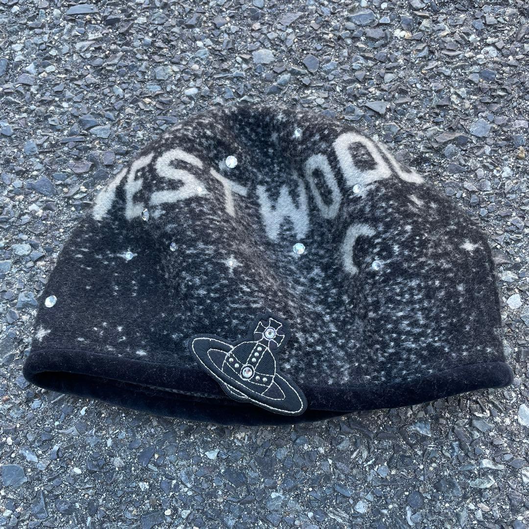 Vivienne Westwood ベレー帽 ラインストーン 美品 Vivienne Westwood（ヴィヴィアンウエストウッド） ヴィヴィアン