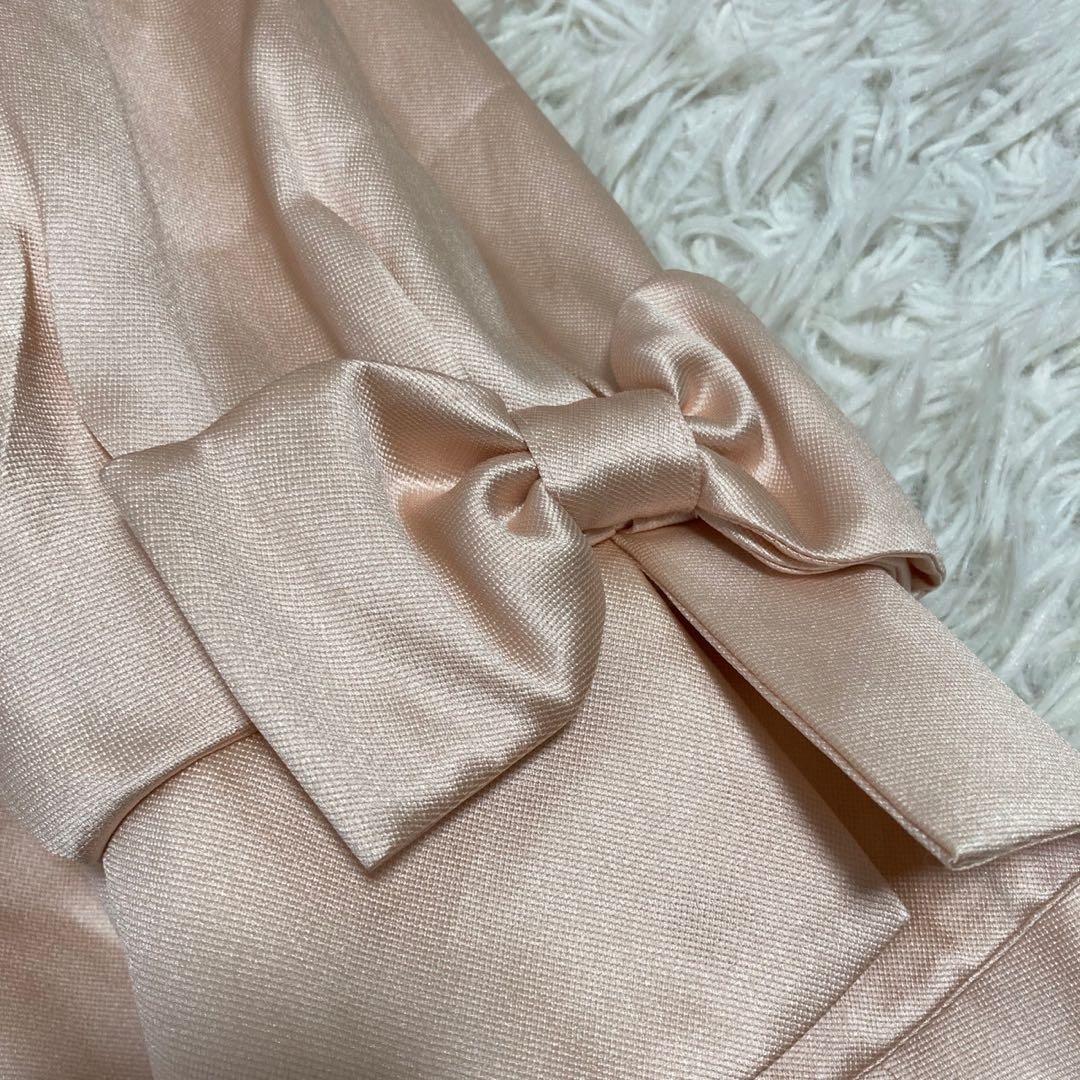 《良品》 Rene スプリングコート ベビーピンク 36 リボン シルク混