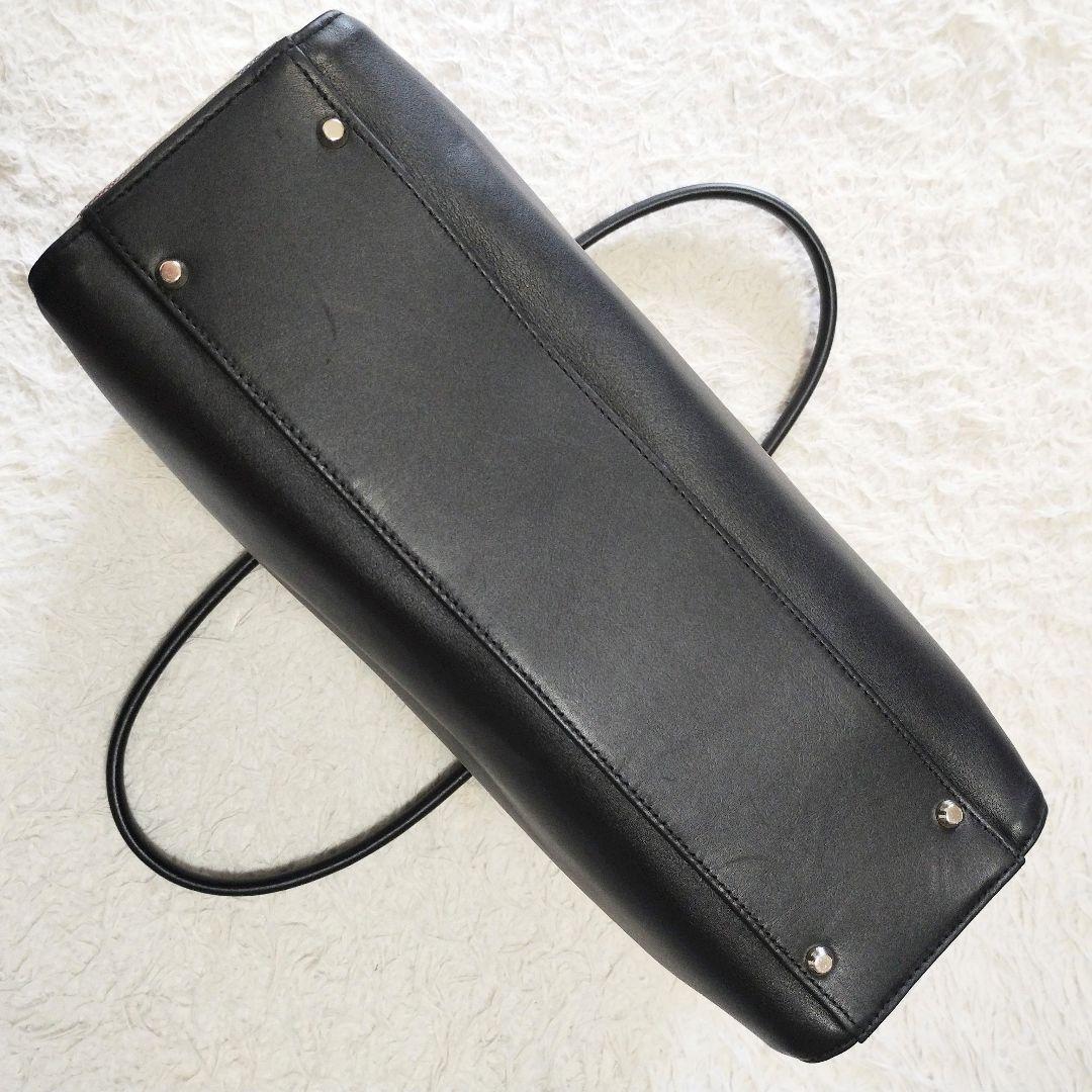 美品】ブラックレーベルクレストブリッジ チェック トートバッグ A4可