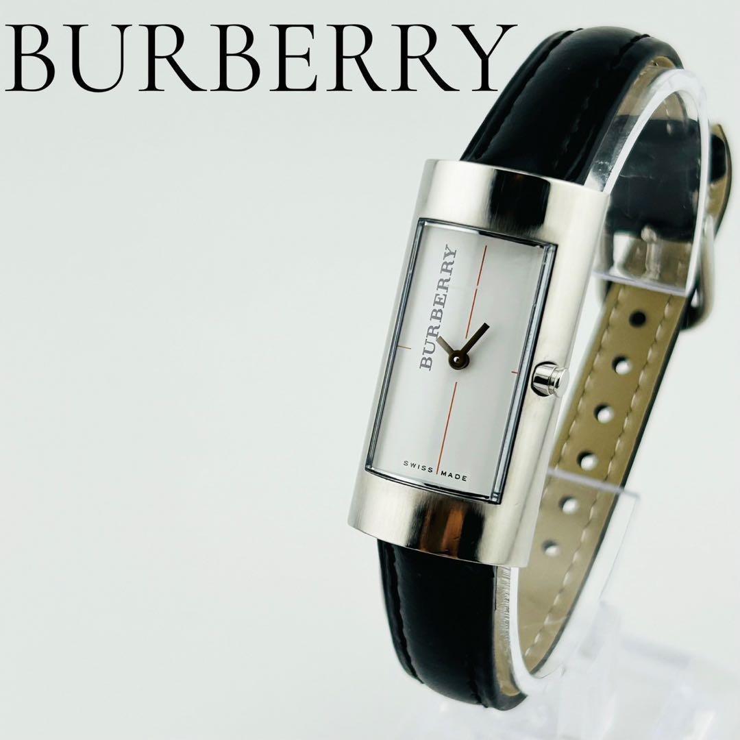 【希少/電池交換済】BURBERRY　腕時計　新品ベルト　クォーツ　シルバー BURBERRY バーバリー BU9011の電池交換とベルト交換