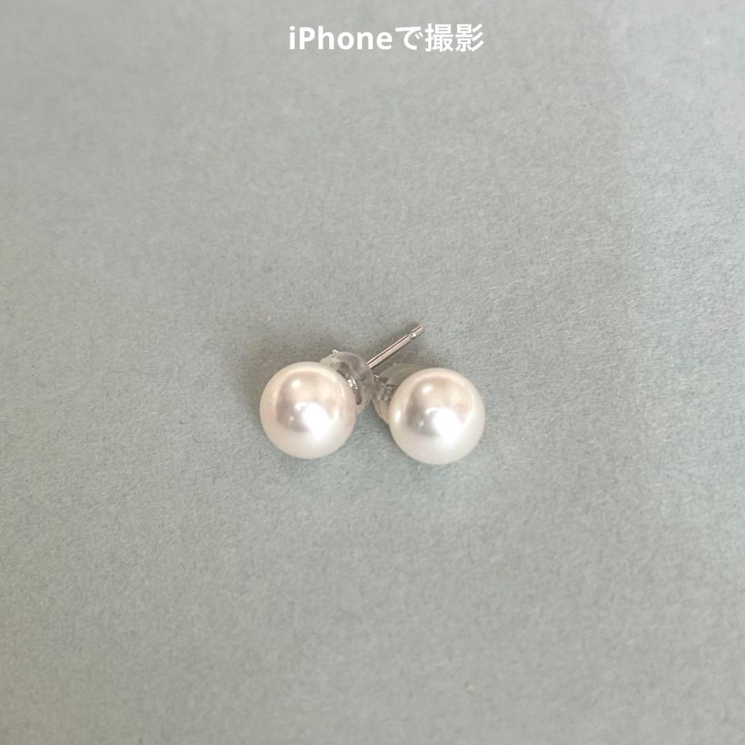 松本真珠 あこやパール 6mm ピアス K14WG アコヤ スタッド 本真珠 ☆【受注商品】越物サンゴパール スタッドピアス | 愛媛/松本真珠