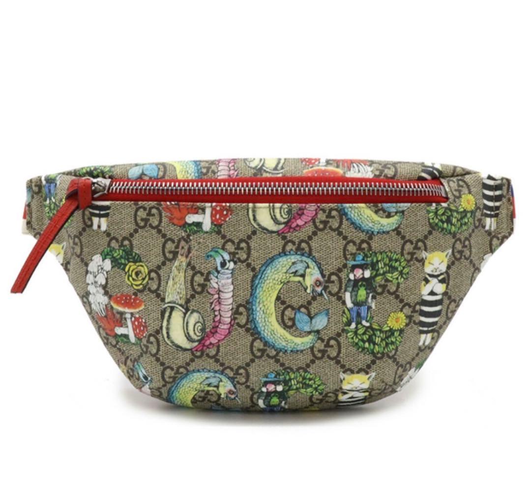 まるGUCCIヒグチヒサコ　ウェストポーチ 楽天市場】GUCCI グッチ チルドレンズ GGスプリーム ベルトバッグ