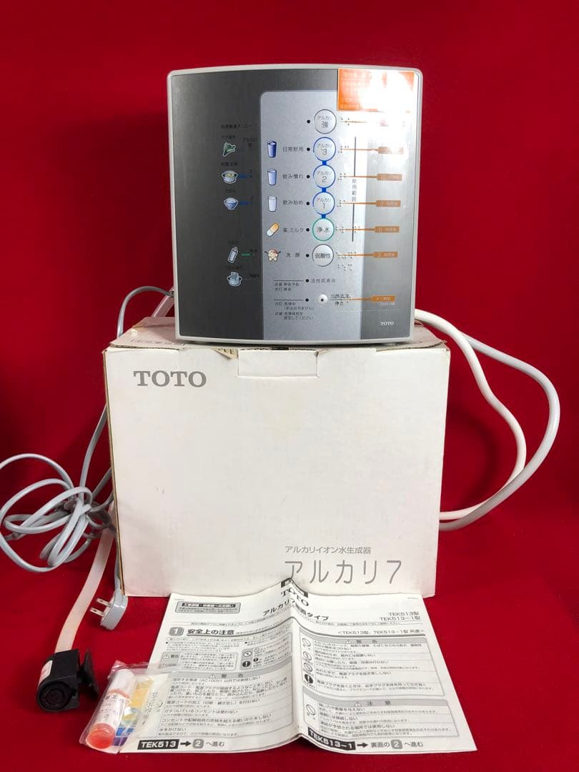 通電確認済みTOTOトートアルカリイオン水生成器TEK513型ジャンク品現状品 Yahoo!オークション -「toto tek 513」の落札相場・落札価格