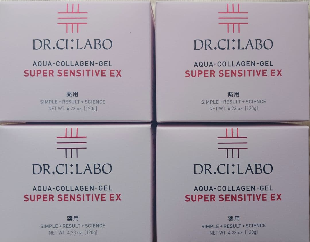 【4個】ドクターシーラボ薬用アクアコラーゲンゲルスーパーセンシティブEX120g 試してみた】薬用アクアコラーゲンゲル スーパーセンシティブEX