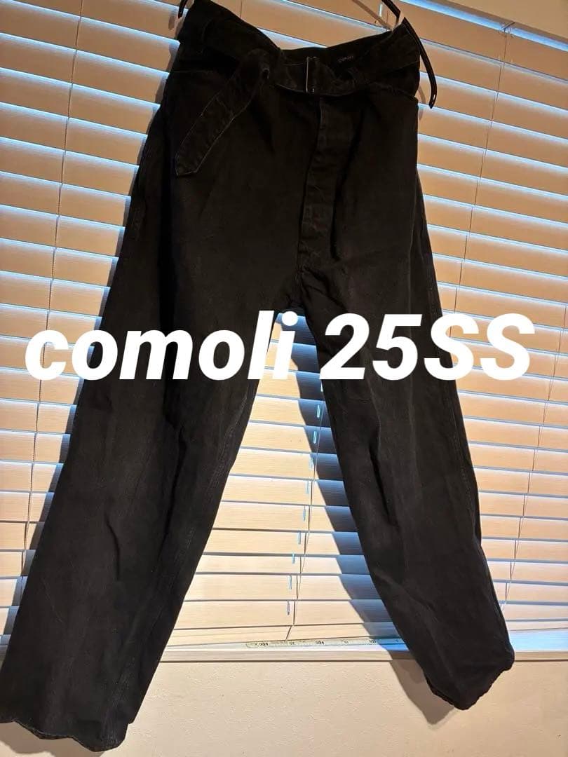 値下げ交渉受け入れ中！ベルテッドデニムCOMOLI B01-03001 サイズ2 COMOLI (コモリ) デニム ベルテッドパンツ
