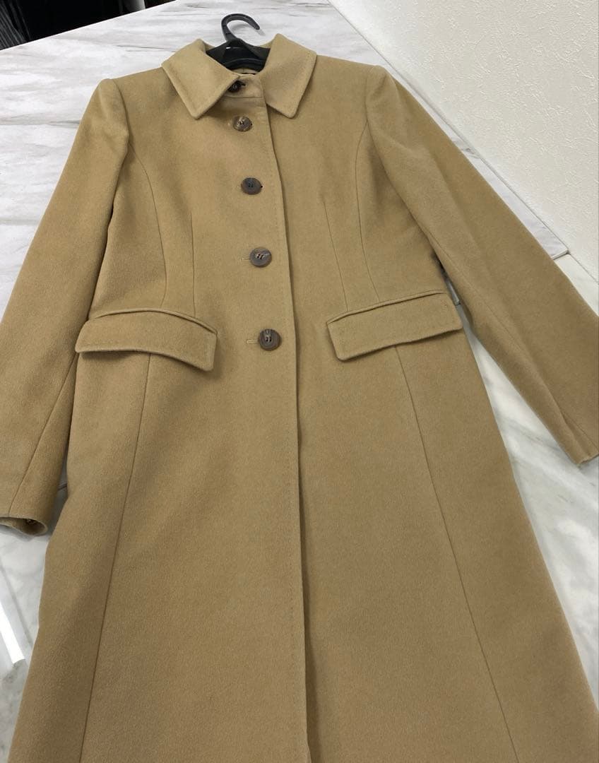 #FOXEY ブティック　カシミヤロングコート　ベージュ　サイズ40 FOXEY（フォクシー） 最高級 美品 カシミヤ ロングコート ジャケット F