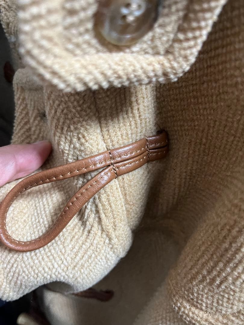 美品NEW YORKER ムーアブルックダッフルコートSサイズ キャメル ウール