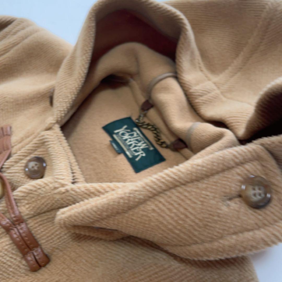 美品NEW YORKER ムーアブルックダッフルコートSサイズ キャメル ウール