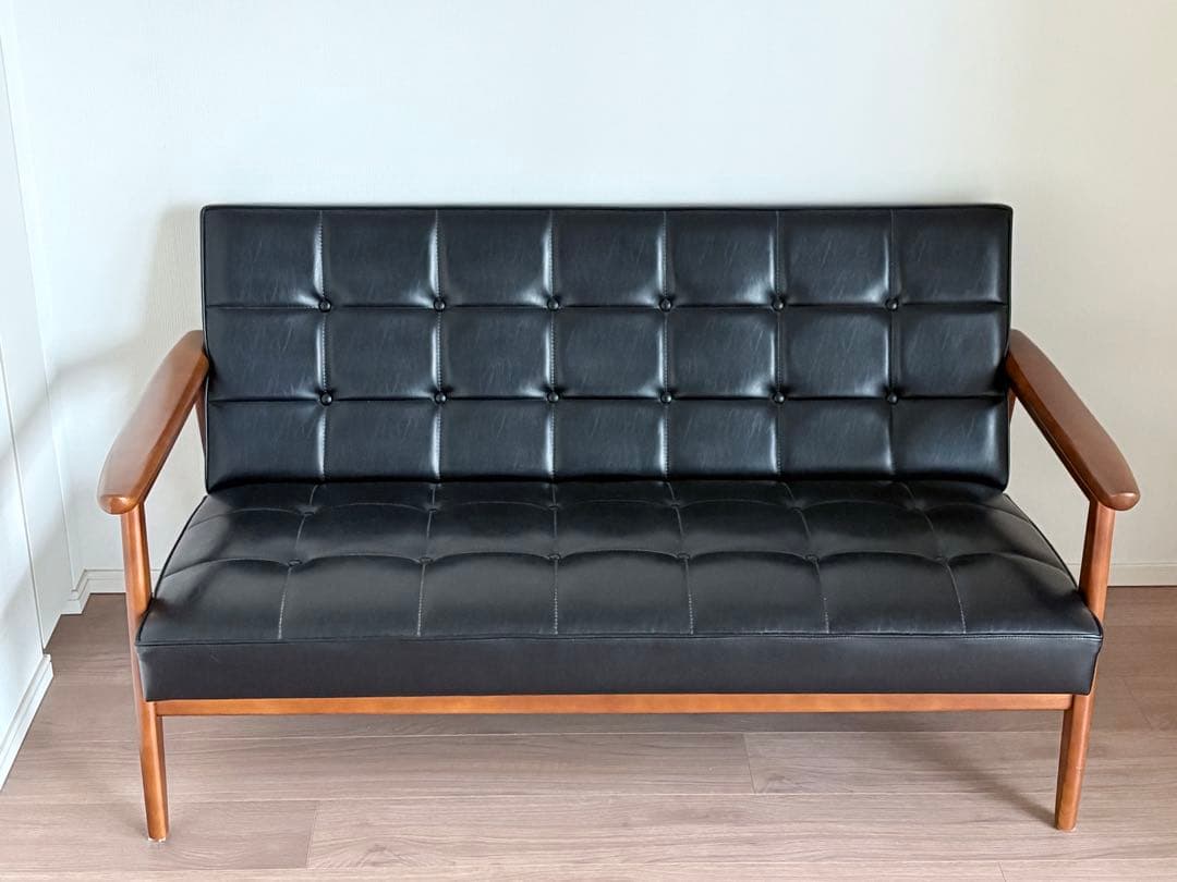 カリモク60 Kチェア2シーター ブラック　2人掛けソファ カリモク60 Kチェア 2シーター ブラックブラック マットブラック